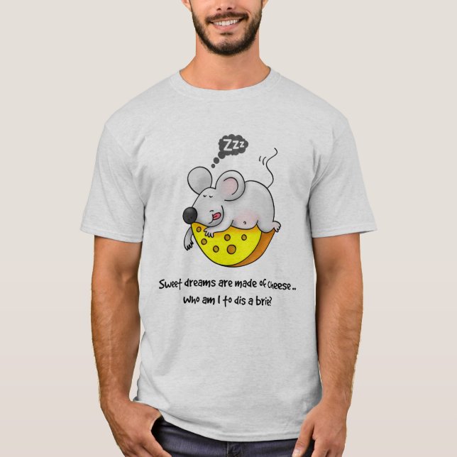 Camiseta Sonhos Doce são Feitos de Rato de Cheijo Rindo (Frente)