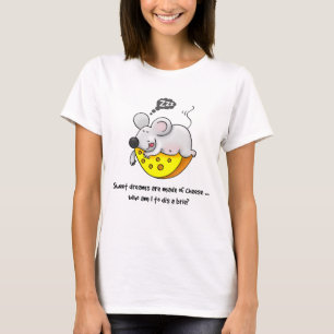 Camiseta Sonhos Doce são Feitos de Rato de Cheijo Rindo