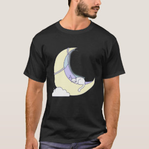 Camiseta Sonhos Doces Felino: Gato Minimalista Dormindo