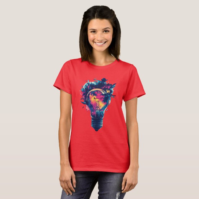 Camiseta Sonhos Elétricos: Ignore sua mente (Frente Completa)
