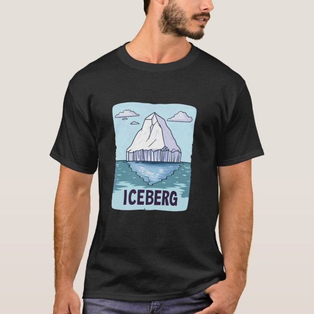 Camiseta Sonhos Incríveis de Iceberg no Horizonte (Frente)