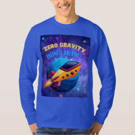 Camiseta Sonhos infinitos de gravidade zero