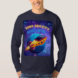 Camiseta Sonhos infinitos de gravidade zero