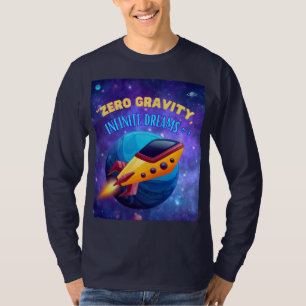 Camiseta Sonhos infinitos de gravidade zero