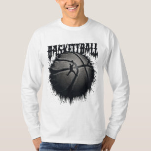 Camiseta Sonhos Macabros: Ilustrações Relógicas de Basquete