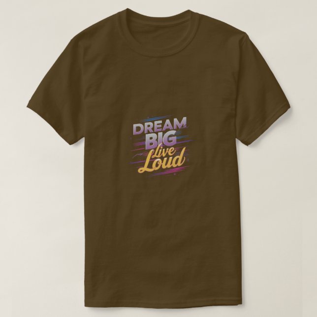 Camiseta "Sonhos Vibrantes (Frente do Design)