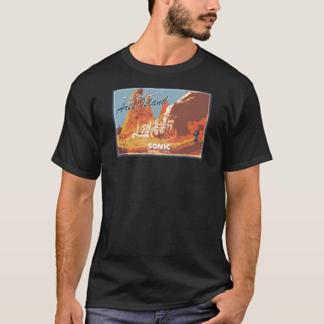 Camiseta Sonic Frontiers - Ilha Ares (Frente)
