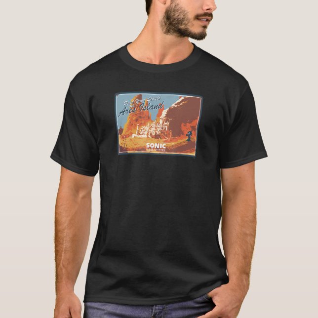 Camiseta Sonic Frontiers - Ilha Ares (Frente)
