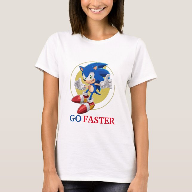 Camiseta Sonic Go Mais Rápido (Frente)