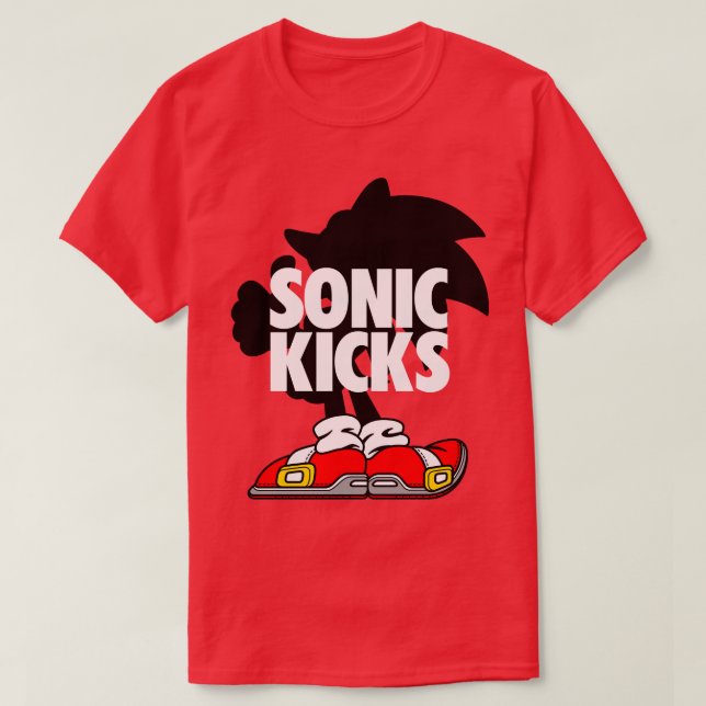 Camiseta Sonic Kicks (Frente do Design)