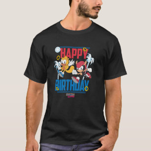 Camiseta Sonic O Ouriço Feliz Aniversário Mighty e Ray B