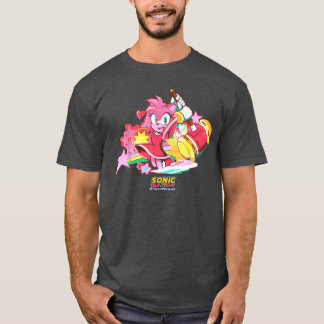 Camiseta Sonic Racing CrossWorlds Amy Decal vintage