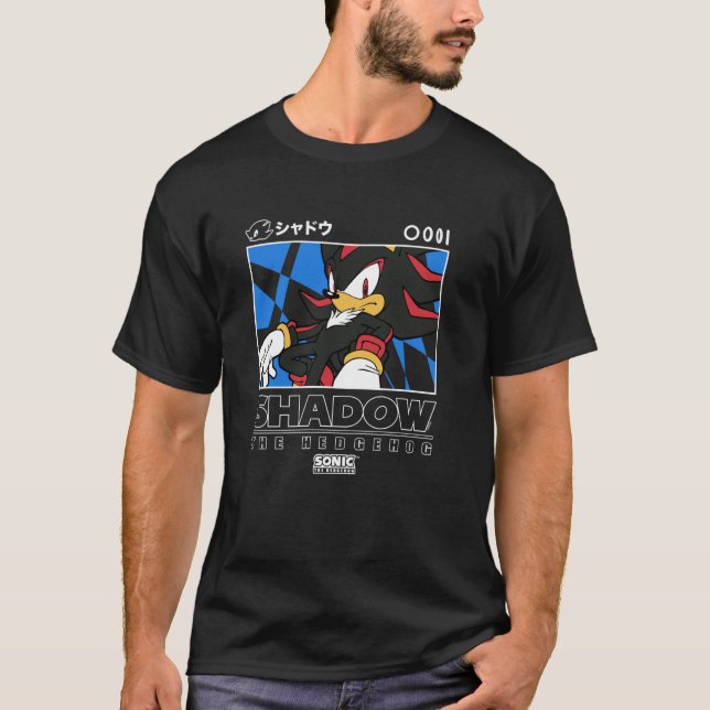 Camiseta Sonic The Hedgehog Shadow Iconic Kanji Chest Big P (Frente)