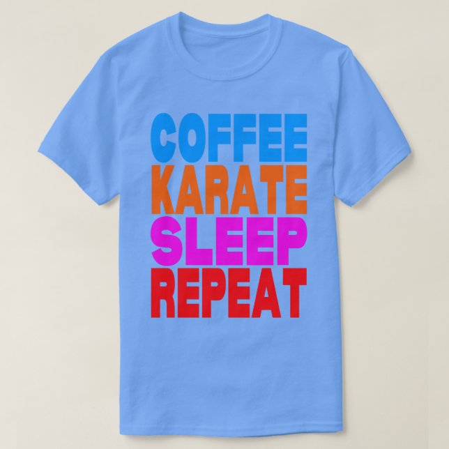 Camiseta Sono de karato de café repete TShirt (Frente do Design)