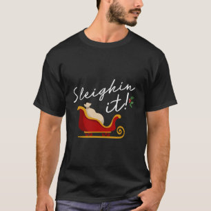 Camiseta Sono Engraçado Pun De Natal Com Papais noeis De Lu