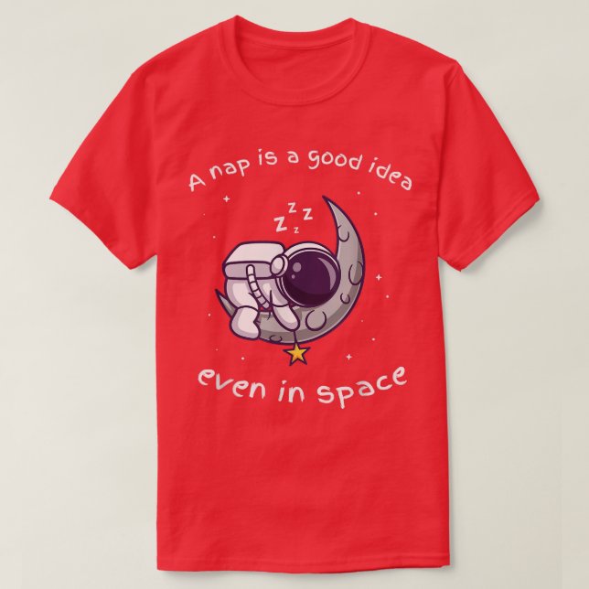 Camiseta Sono espacial nas luas (Frente do Design)