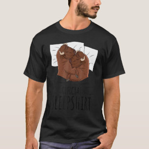 Camiseta Sono Oficial Bison Animal Fofo Homens Mulheres