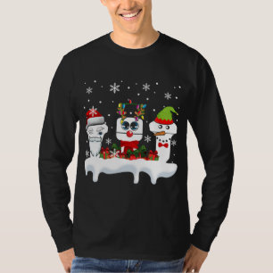 Camiseta Sonógrafo de Natal Ultrasom Papais noeis Engraçado