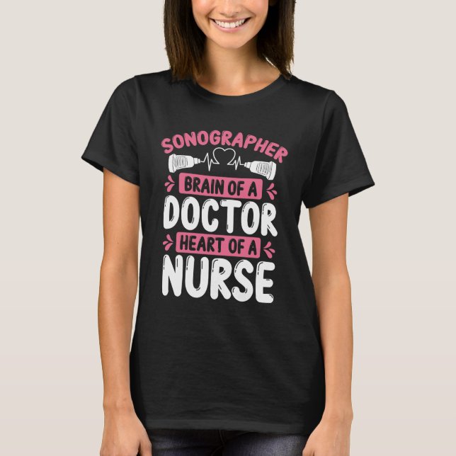 Camiseta Sonógrafo médico de diagnóstico técnico (Frente)