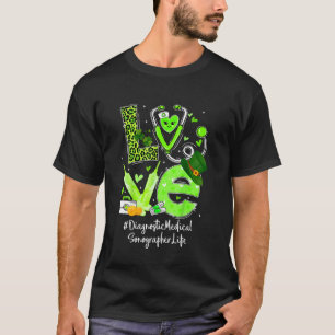 Camiseta Sonógrafo Médico Diagnóstico Enfermeira Vida Amor