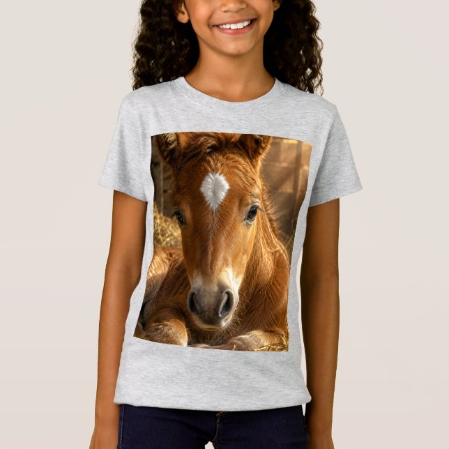 Camiseta Sonolência Dourada Potro Gentil (Frente)