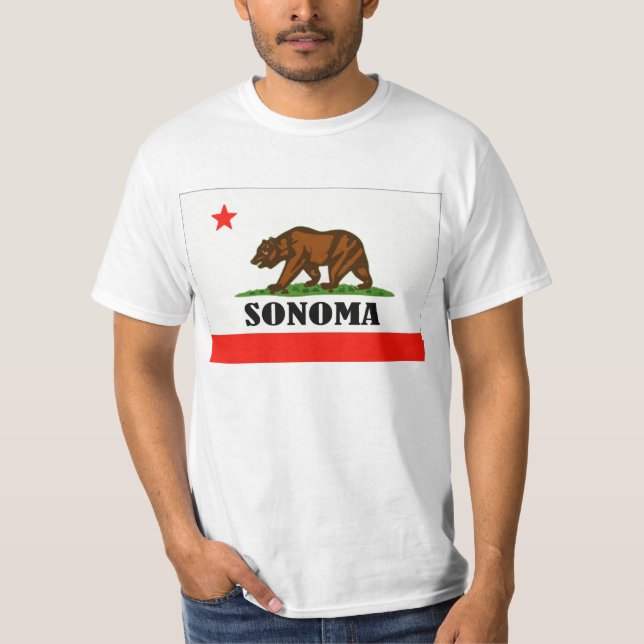 Camiseta Sonoma, Califórnia (Frente)