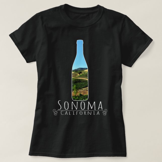 Camiseta Sonoma California product - Wine Country T Shirt (Frente do Design)