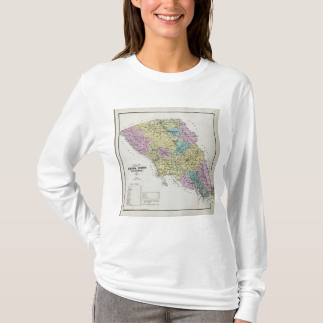 Camiseta Sonoma County, Califórnia 18 (Frente)