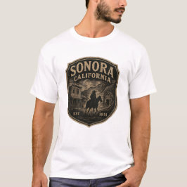 Camiseta Sonora California Lone Horseman Dourado Rush Crach