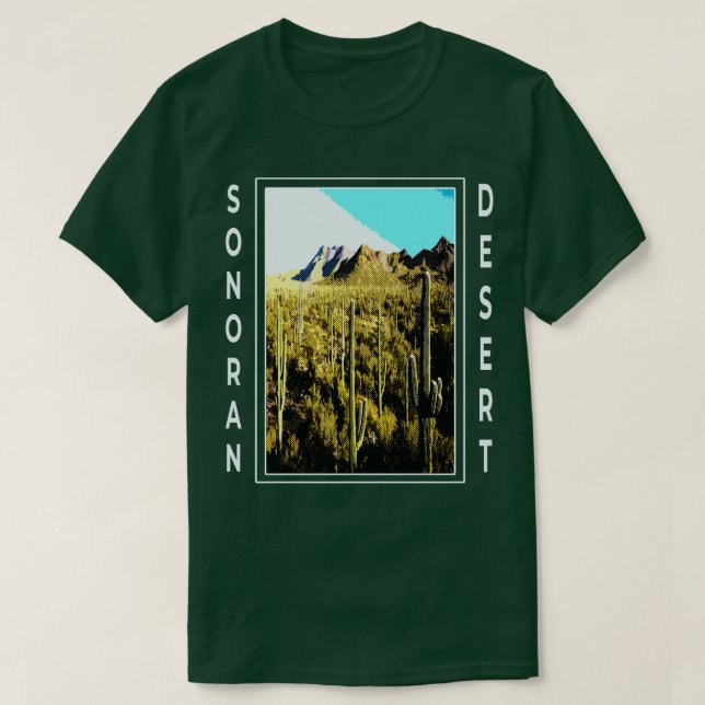 Camiseta Sonoran Desert Arizona Baja California México Sout (Frente do Design)
