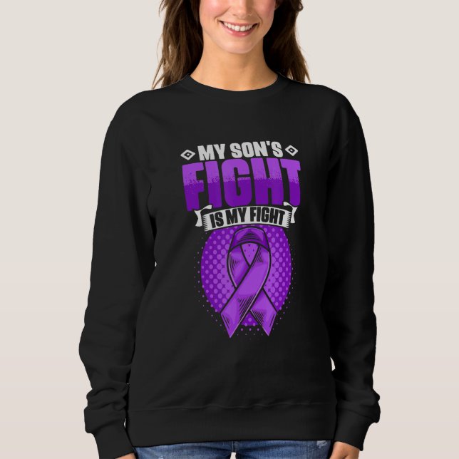 Camiseta Son's Fight Is My Fight Epilepsy Survivor Epilepsy (Frente)