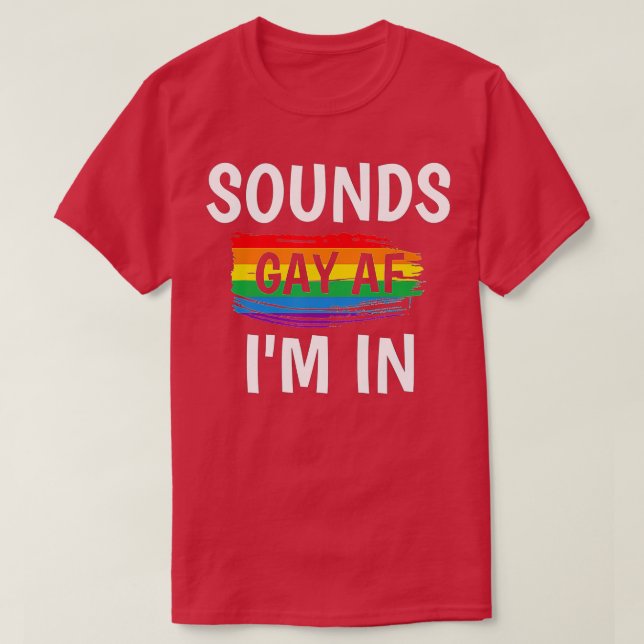 Camiseta Sons Gay AF Im    InGay Pride Stribow  (Frente do Design)