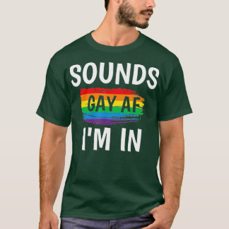 Camiseta Sons Gay AF Im Na Faixa Orgulho gay Arco-Íris
