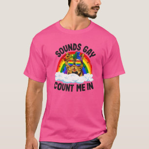 Camiseta Sons - Gay Conte-Me No Cat Rainbow Flag Lgbt Gay P
