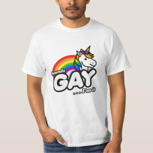 Camiseta Sons Gay I in - Belo Arco-Íris Unicórnio