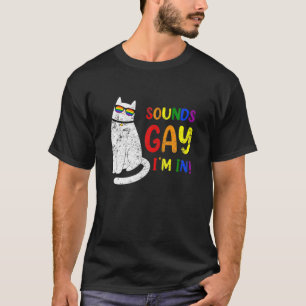 Camiseta Sons Gay I In Choney Cat Funny Gatinho LGB Priorid