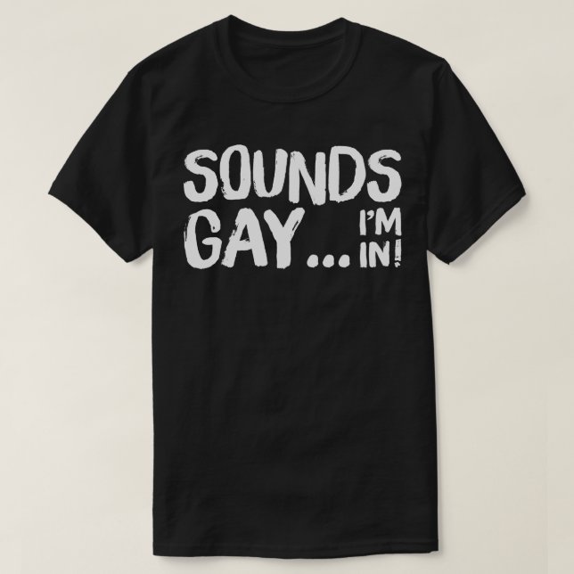 Camiseta Sons - Gay Im No Design Original Do Estilo Retroat (Frente do Design)