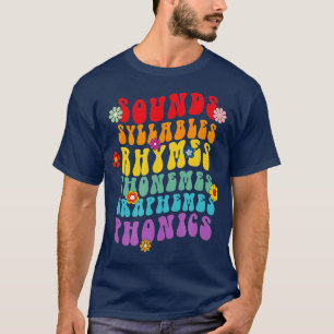 Camiseta Sons Syllables Rhymes Fala Ciência Da Readin