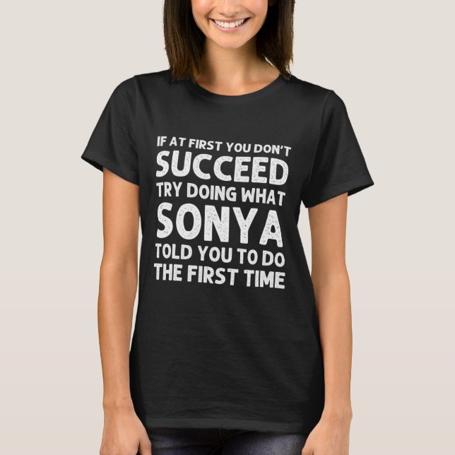 Camiseta Sonya Name D Birthday Funny Christmas J  (Frente)