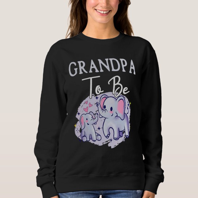 Camiseta Soon Grandpa To Be Elephants For Baby Shower Gende (Frente)