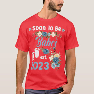 Camiseta Soon To Be Babci Est 2023 Pregnancy Announcement