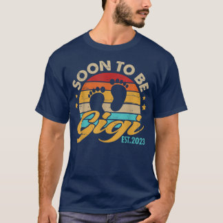 Camiseta Soon To Be Gigi 2023 Mothers Day First Time Mom Pr