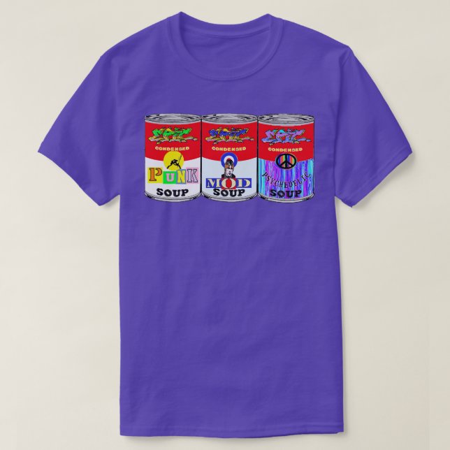 Camiseta sopa de Arte punkmodpsdelic (Frente do Design)