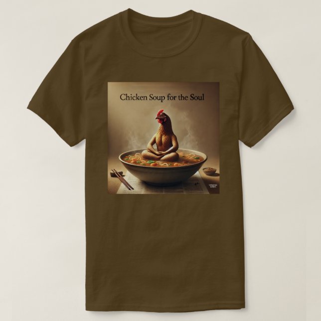 Camiseta Sopa de Frango para a Alma (Frente do Design)