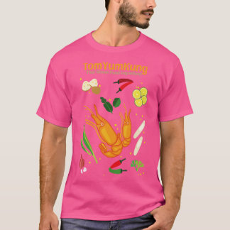 Camiseta Sopa de Ingrediente de Comida de Rua Tailandesa To