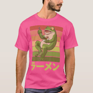Camiseta Sopa De Ramen Comendo Sapo Para Um Caçador De Sapo