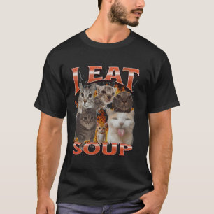 Camiseta Sopa Funny Cat Meme Bootleg Gráfico