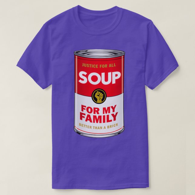 Camiseta Sopa para a minha famíliaTShirt 1 (Frente do Design)