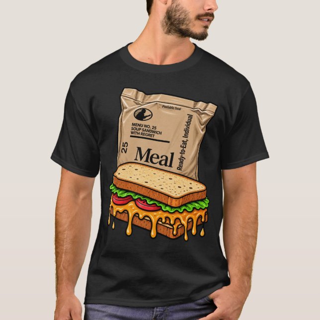 Camiseta Sopa Sanduíche Com Arrependimento MRE (Frente)