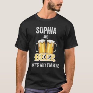 Camiseta Sophia e Beer É por isso que estou aqui